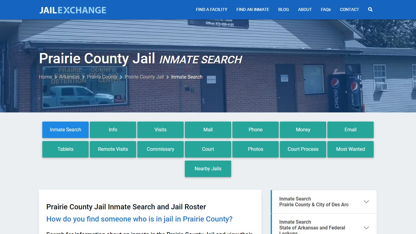 Inmate Search: Roster & Mugshots - Prairie County Jail, AR